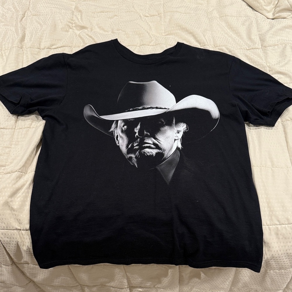 Black Cowboy Trump Graphic Tee